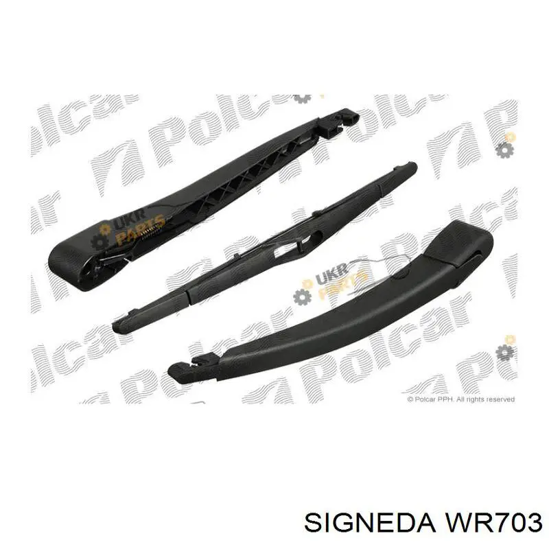 Comprar WR703 Signeda Brazo del limpiaparabrisas, trasero