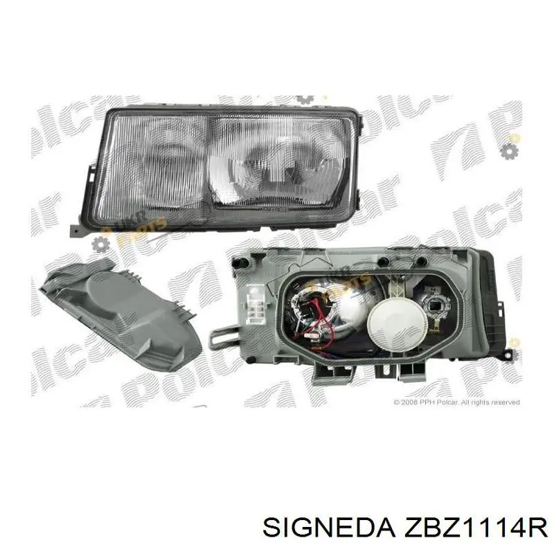 ZBZ1114R Signeda faro derecho