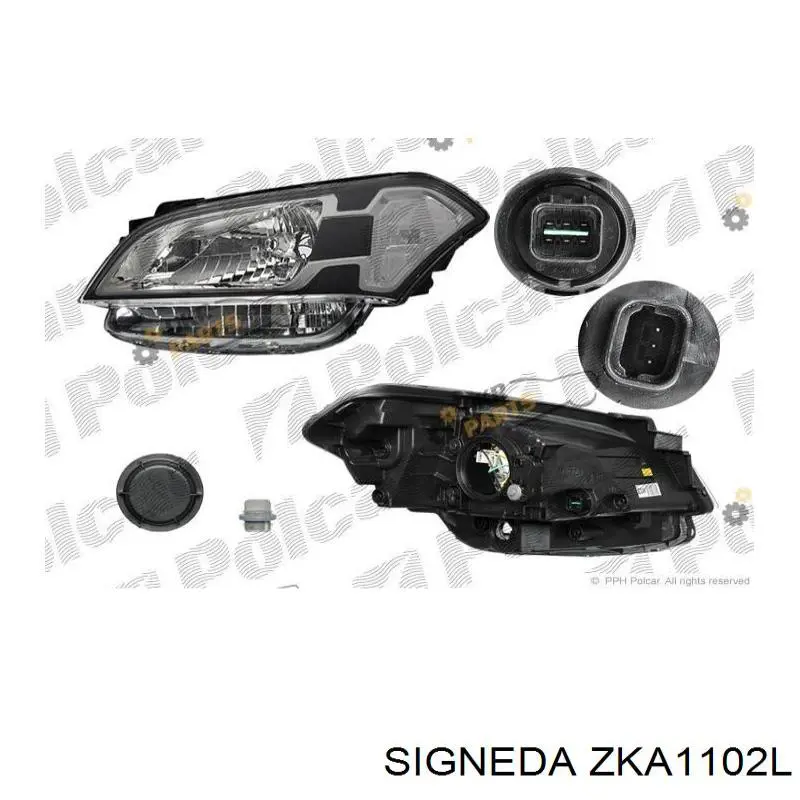 ZKA1102L Signeda faro izquierdo