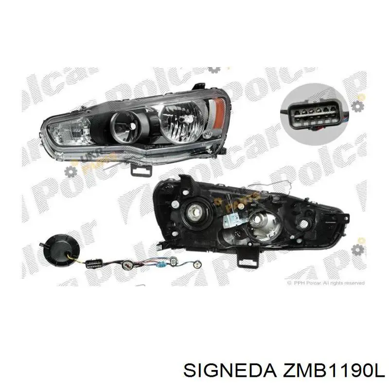Faro izquierdo 20B302052B TYC