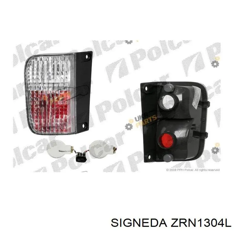 ZRN1304L Signeda faro antiniebla trasero izquierdo