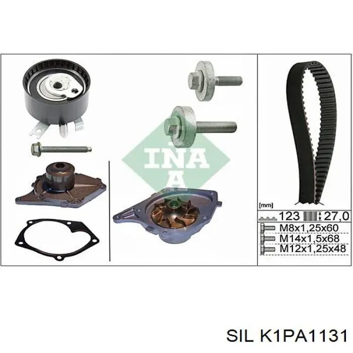 K1PA1131 SIL kit de correa de distribución
