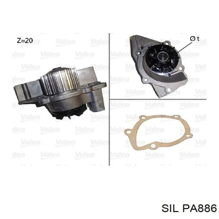 PA886 SIL bomba de agua