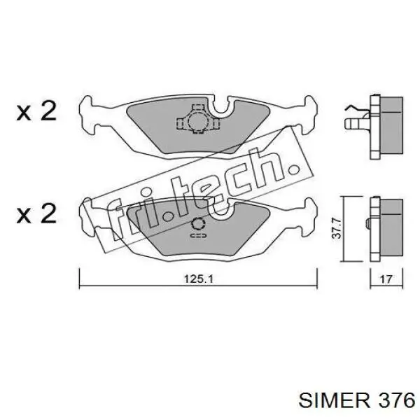 Pastillas de freno traseras BMW 5 E28