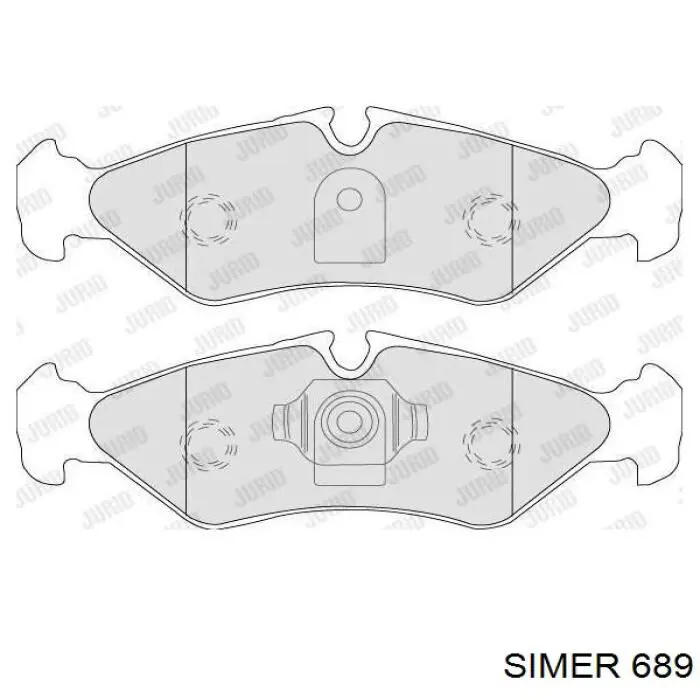 689 Simer pastillas de freno traseras