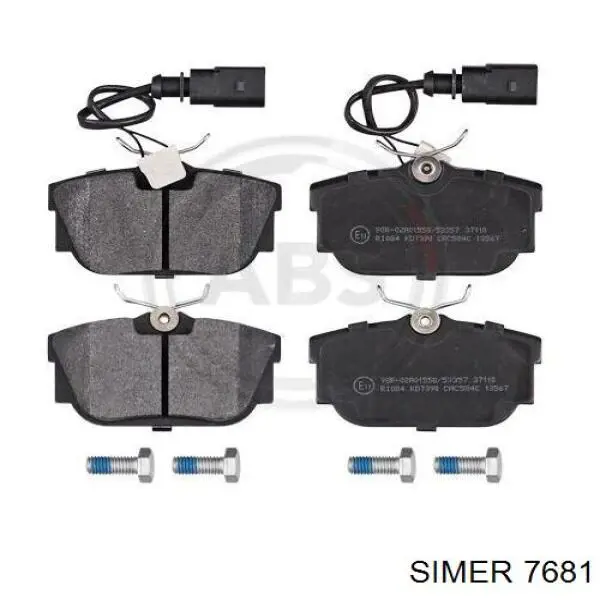 7681 Simer Pastillas freno traseras