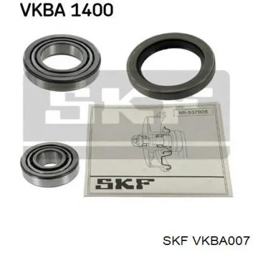 VKBA 007 SKF cojinete de rueda delantero