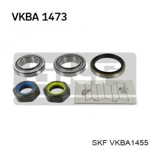 VKBA1455 SKF cojinete de rueda trasero