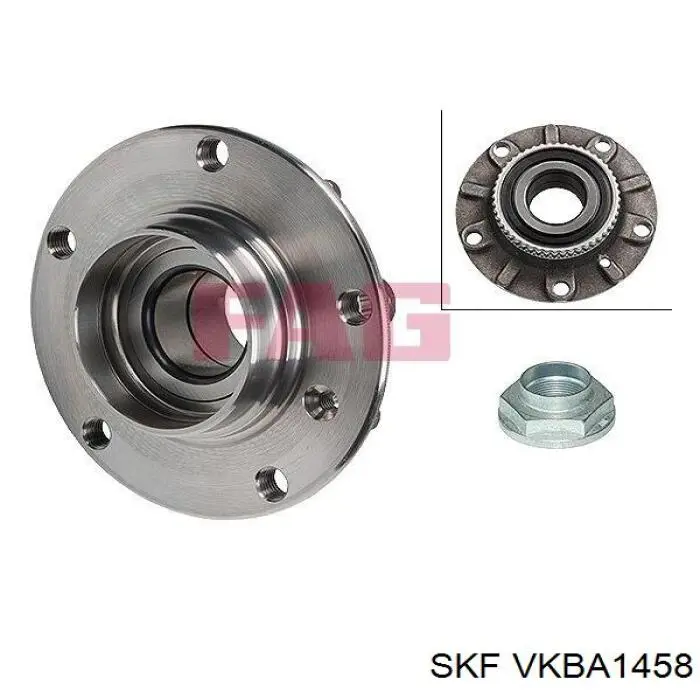 Buje de rueda delantero VKBA1458 SKF