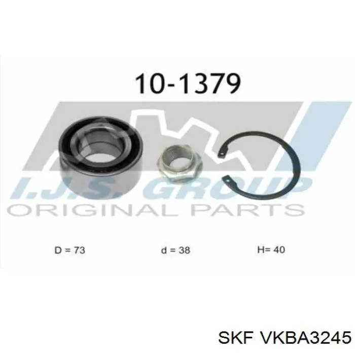 Cojinete de rueda delantero VKBA3245 SKF