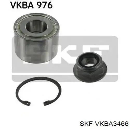 VKBA3466 SKF cubo de rueda trasero