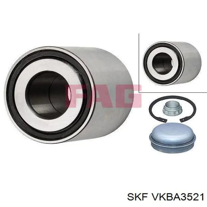 VKBA 3521 SKF cojinete de rueda trasero