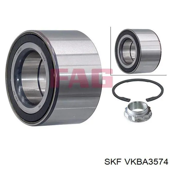Comprar VKBA3574 SKF Cojinete de rueda delantero