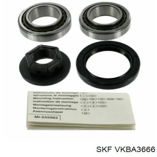 VKBA3666 SKF cojinete de rueda trasero