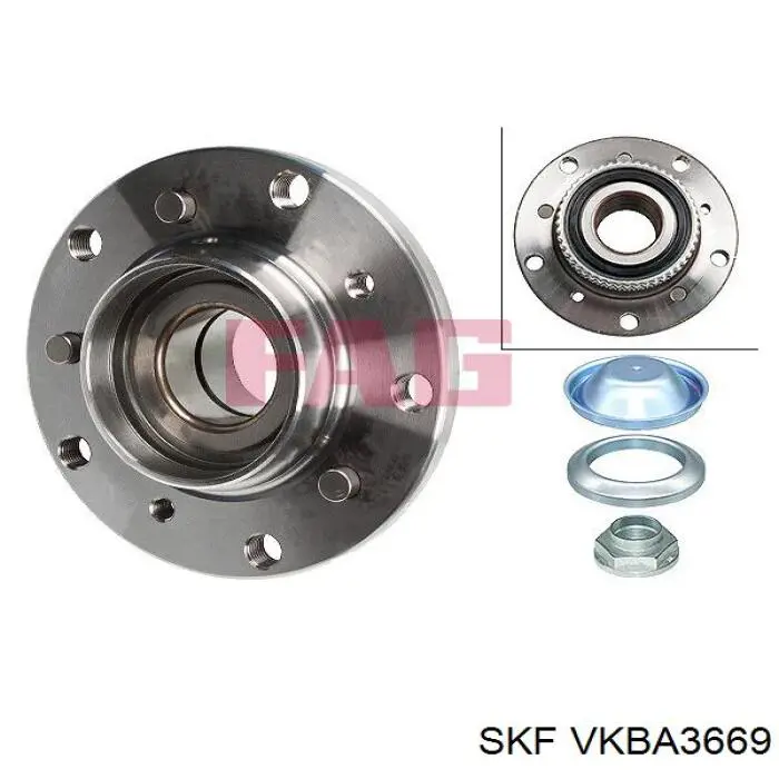 VKBA 3669 SKF cubo de rueda delantero