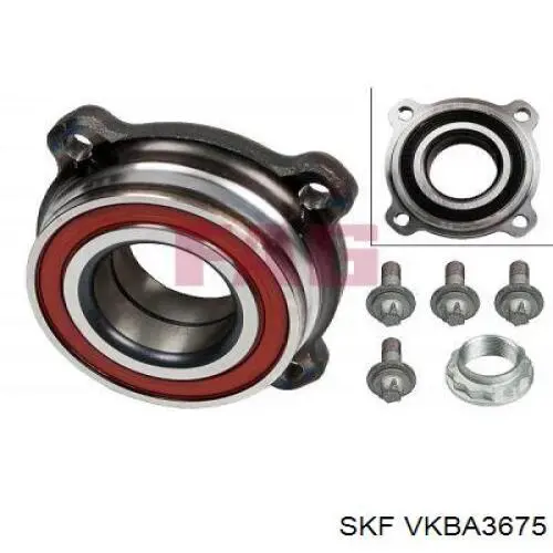 VKBA 3675 SKF cojinete de rueda trasero