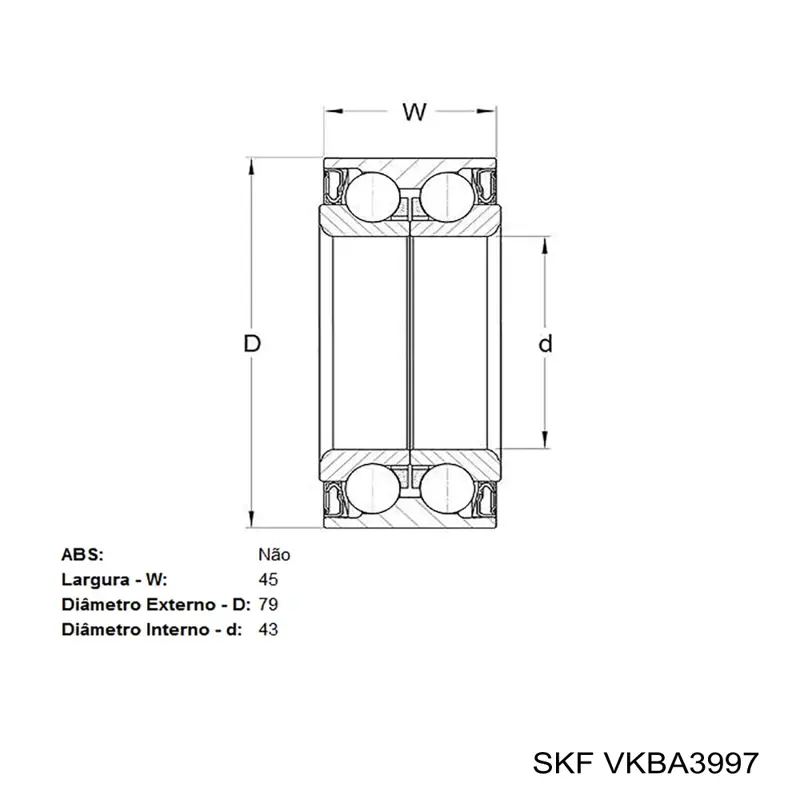 Cojinete de rueda trasero Nissan X-Trail T30