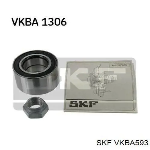 VKBA593 SKF cojinete de rueda delantero