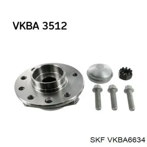 VKBA6634 SKF cubo de rueda delantero