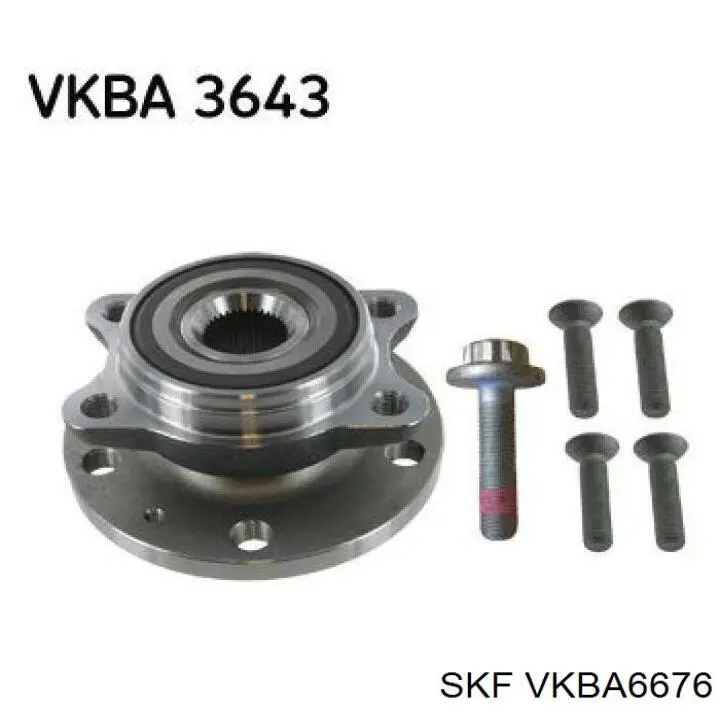 VKBA 6676 SKF cubo de rueda delantero