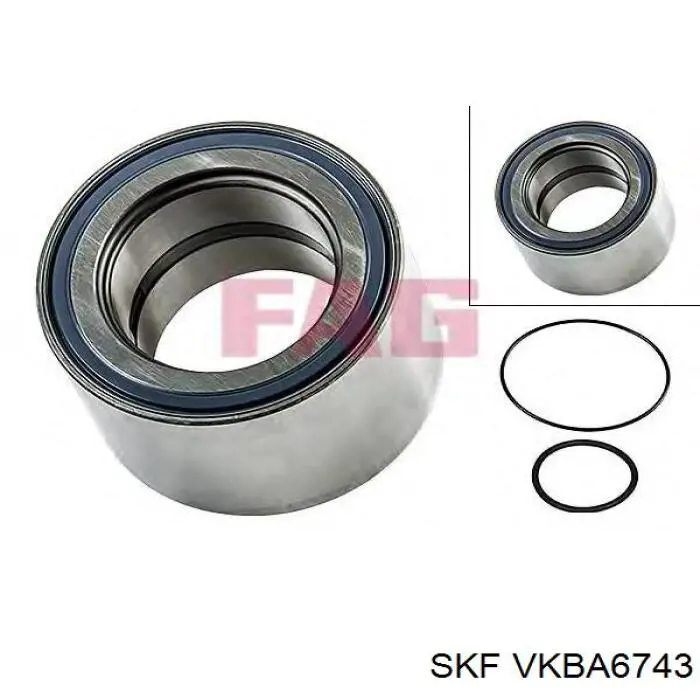 VKBA 6743 SKF cojinete de rueda trasero