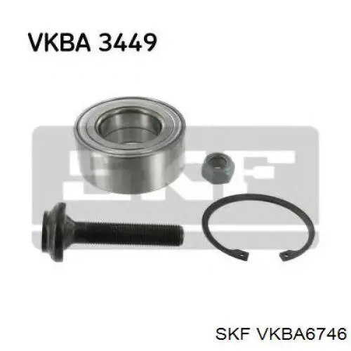 Rodamiento de rueda delantero SKF VKBA6746