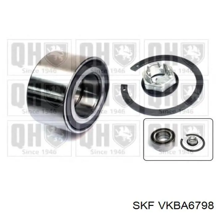 Cojinete de rueda delantero VKBA6798 SKF