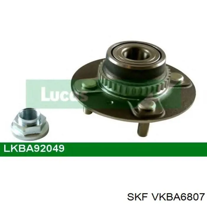 VKBA6807 SKF cubo de rueda trasero