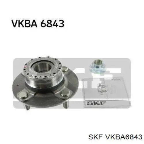 VKBA 6843 SKF cubo de rueda trasero