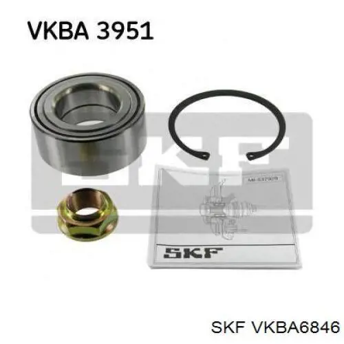 VKBA 6846 SKF cubo de rueda trasero