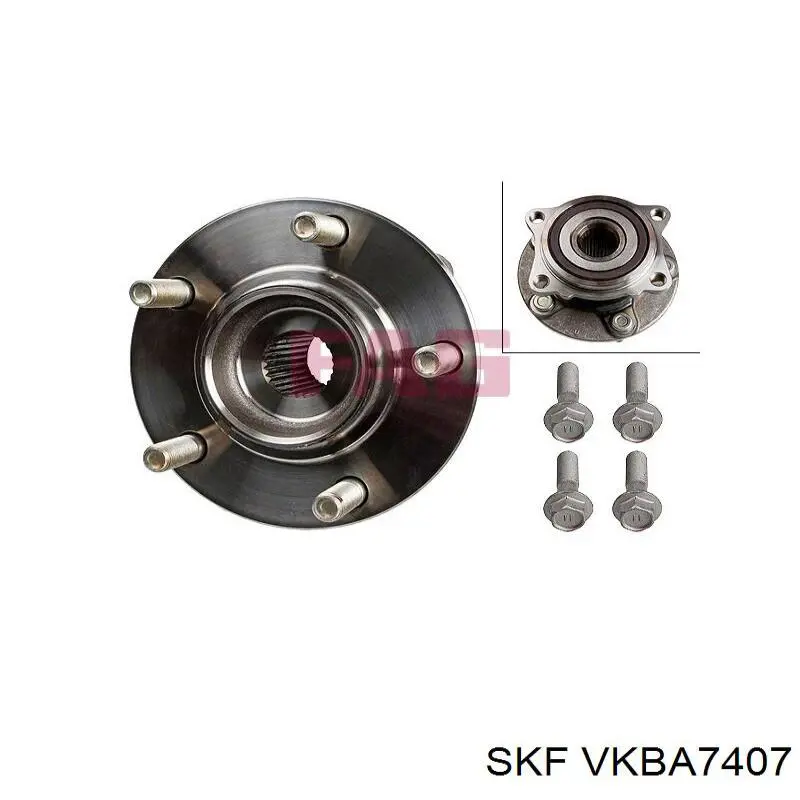 VKBA7407 SKF cojinete de desembrague