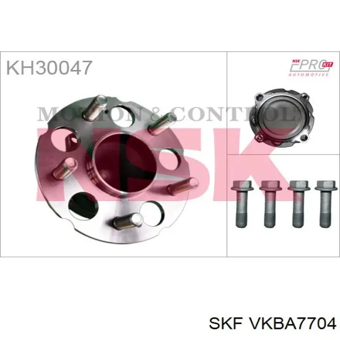 VKBA7704 SKF cubo de rueda trasero