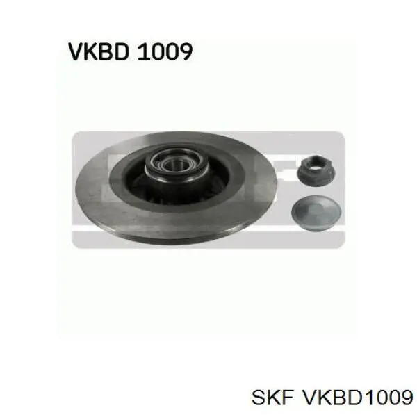 VKBD 1009 SKF disco de freno trasero