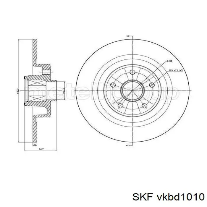 Disco de freno trasero Renault Espace 4 JK0