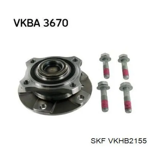 VKHB2155 SKF cojinete de rueda trasero exterior