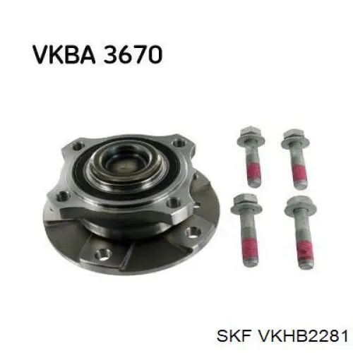 VKHB2281 SKF cojinete de rueda delantero/trasero