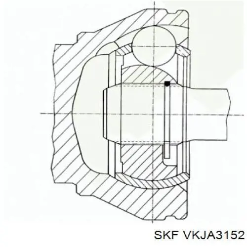 VKJA 3152 SKF junta homocinética exterior delantera
