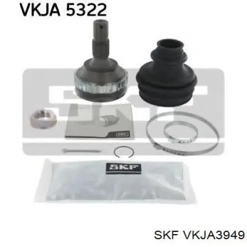 VKJA 3949 SKF junta homocinética exterior delantera