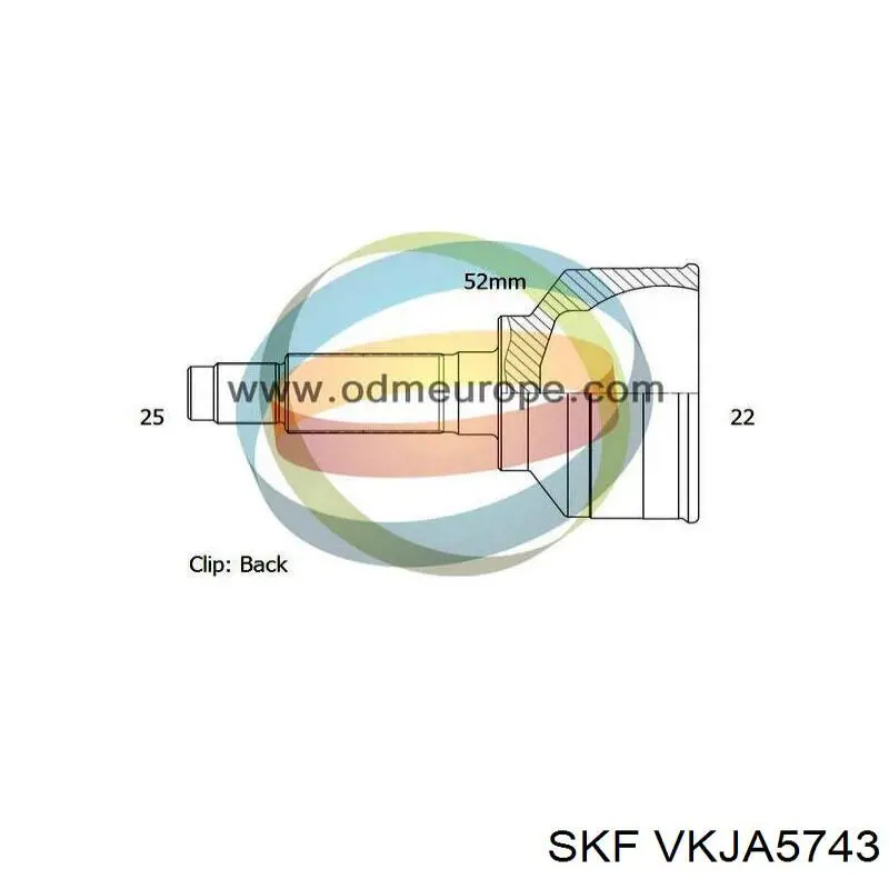 VKJA5743 SKF Junta homocinética