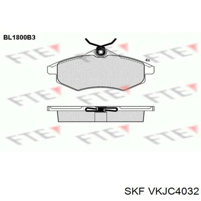 Semieje trasero derecho VKJC4032 SKF