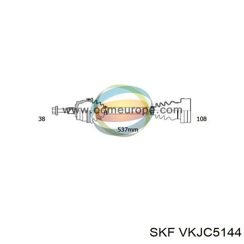 VKJC5144 SKF árbol de transmisión delantero izquierdo