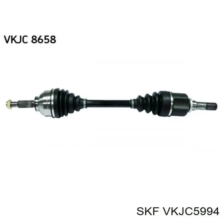 Semieje delantero izquierdo 93850891 Renault (RVI)