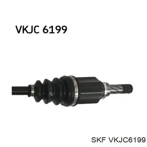 VKJC 6199 SKF árbol de transmisión delantero izquierdo