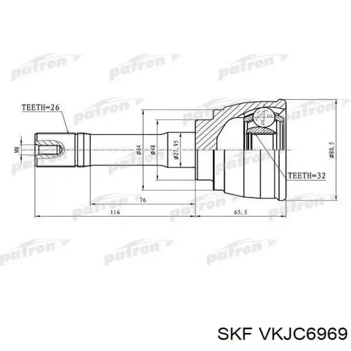 44101-54J01 Suzuki junta homocinética exterior delantera