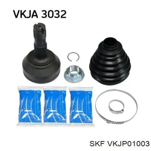 VKJP 01003 SKF fuelle, árbol de transmisión delantero exterior
