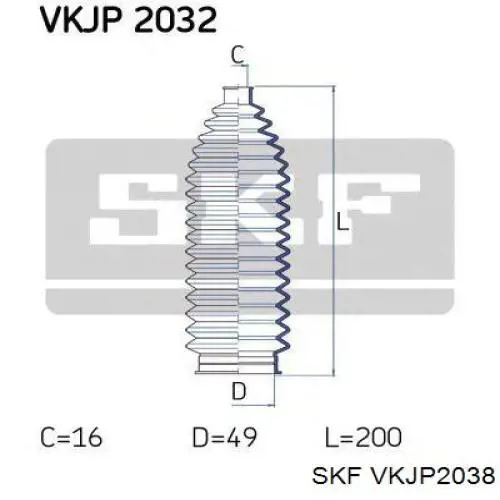 VKJP2038 SKF fuelle dirección