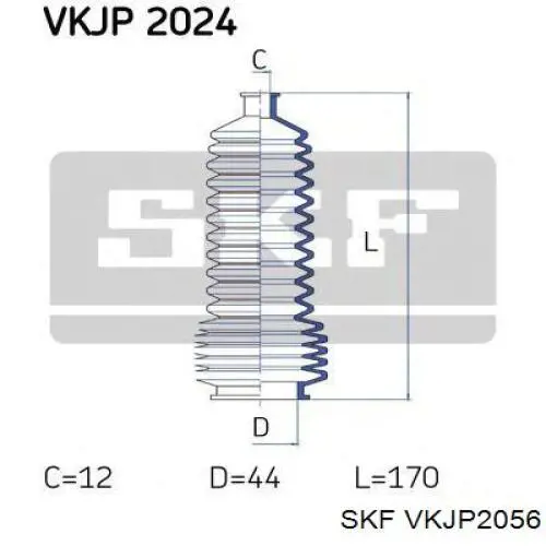 VKJP2056 SKF fuelle de dirección