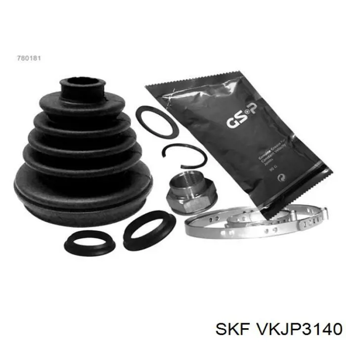 VKJP3140 SKF fuelle, árbol de transmisión delantero exterior