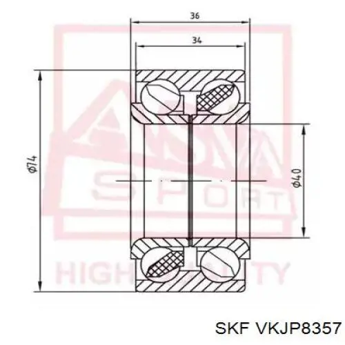 Fuelle, semieje delantero interior Mercedes A1693660091