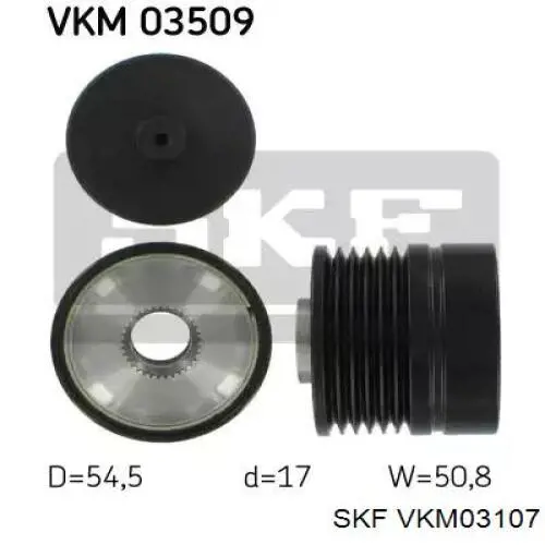 Polea alternador VKM03107 SKF